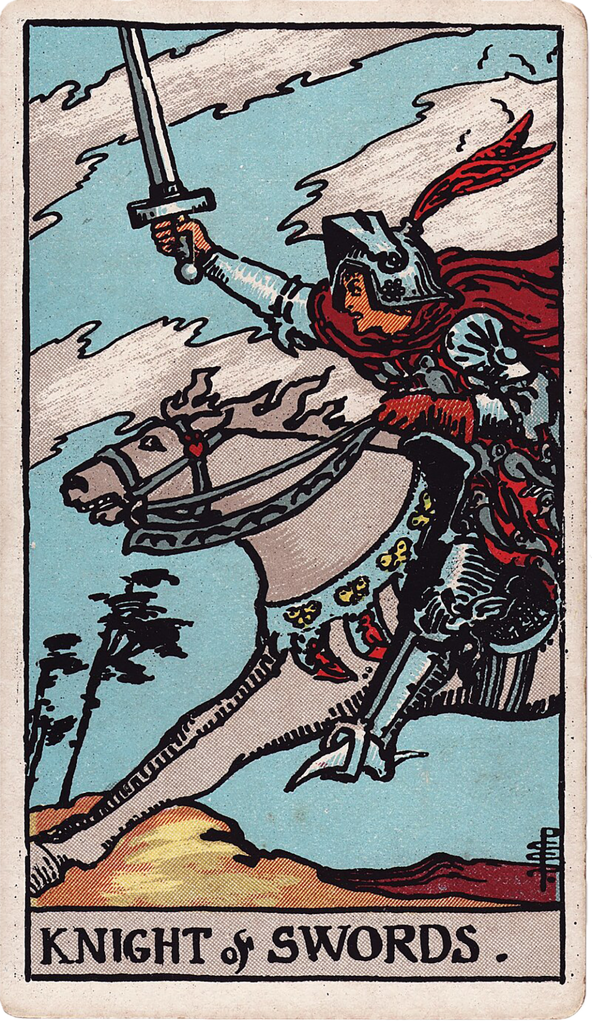Knight of Swords Tarot card